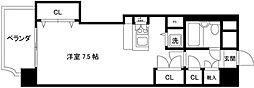 ワコー第3マンション ワンルームの間取図画像