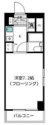 パークノヴァ横浜参番館 ワンルームの間取図画像