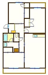 グランディール 3LDKの間取図画像