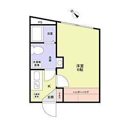 VISTAIZUMI 1Kの間取図画像