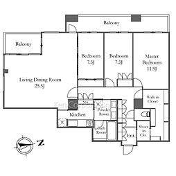 間取図画像 3LDK