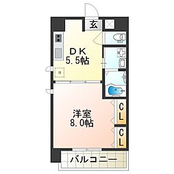 イーストコーストヴィラ 1DKの間取図画像