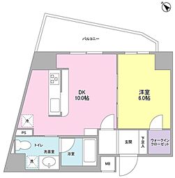 プロスペクト西巣鴨 9階1LDKの間取り