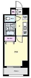 テルトル・ルージュ2 1Kの間取図画像