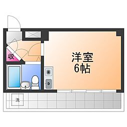 コーンステージ堺 ワンルームの間取図画像