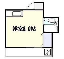 マンションメナハウス ワンルームの間取図画像