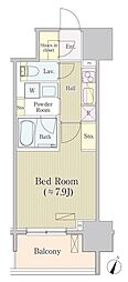 サイプレス日本橋本町 1Kの間取図画像