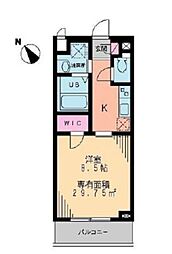 NOLIAR本郷台 1Kの間取図画像