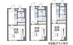 レオパレスひえだ 1Kの間取図画像