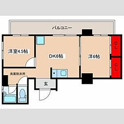 第2荒木マンション 5階2DKの間取り
