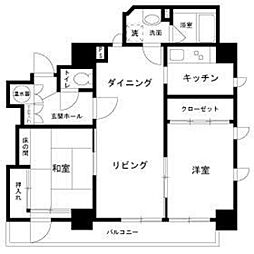 タワーズ10 2LDKの間取図画像