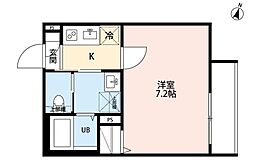 robot home 与野本町III(ロボットホーム ヨノホンマチスリー) 1Kの間取図画像