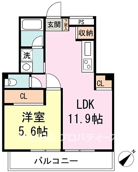 羽根木ファミリーマンション 402｜東京都練馬区羽沢３丁目(賃貸マンション1LDK・4階・41.26㎡)の写真 その2