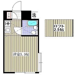 レモンホーム相武台 ワンルームの間取図画像