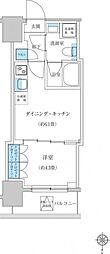 レジディア蒲田プレイス 1DKの間取図画像