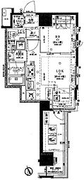 オープンレジデンシア麻布六本木 1LDKの間取図画像
