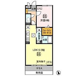 プレミエ・ステラ 1LDKの間取図画像