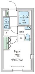 レオーネ早稲田 1Kの間取図画像