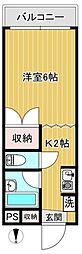 間取図画像 1K