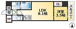 LIVIAZKOBELaMer 1LDKの間取図画像