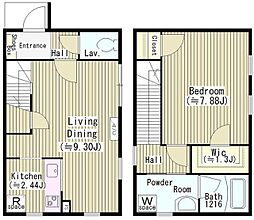 ファレール参宮橋 1階1LDKの間取り