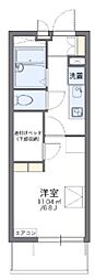 七国館 1Kの間取図画像