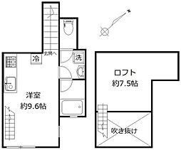 カイラカラン根津 ワンルームの間取図画像