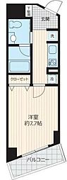 ロワジール三軒茶屋 1Kの間取図画像