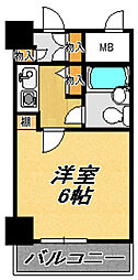 クリオ石川台壱番館 1Kの間取図画像