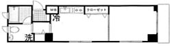 USビル 1DKの間取図画像