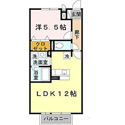 山陽電鉄本線 西二見駅 徒歩9分の賃貸アパート 2階1LDKの間取り