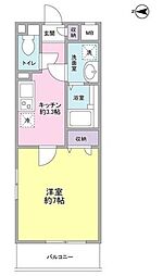 ル ヴァンヴェール 目白 2階1Kの間取り