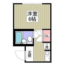 ケンウッドハウス ワンルームの間取図画像