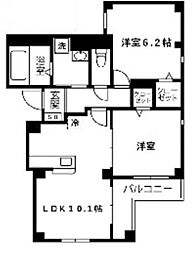 RUANG 2階2LDKの間取り