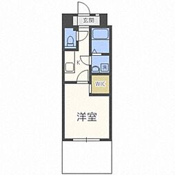 Rupieレジデンス赤坂南 1Kの間取図画像