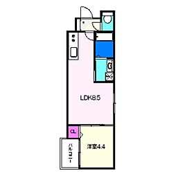 corallo あびこ 3階1LDKの間取り