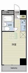 マリオン平山城址 ワンルームの間取図画像