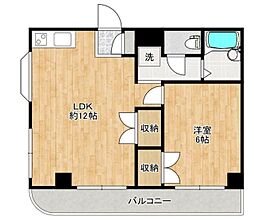 グレイスコジマ 1LDKの間取図画像