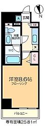 ベルグレードKSTRE 1Kの間取図画像