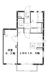 アーバングレイス西荻 1LDKの間取図画像