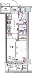 リンクスレガーミ 1Kの間取図画像