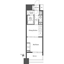 豊島区雑司が谷3丁目マンション 1DKの間取図画像