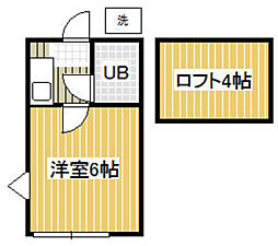 プラザドゥパルム 1Kの間取図画像