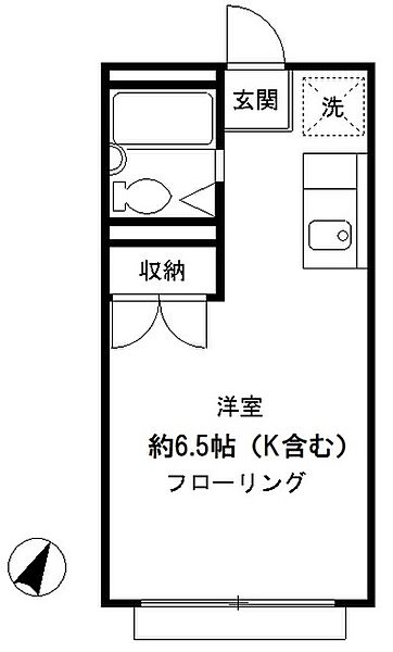 ジョイ深沢 102｜東京都世田谷区深沢５丁目(賃貸アパート1R・1階・18.36㎡)の写真 その2