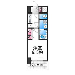 S-RESIDENCE堺altklas 14階1Kの間取り