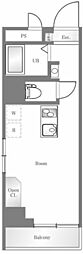 ライオンズマンション中野第3 ワンルームの間取図画像