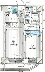 ジェノヴィア小村井 1LDKの間取図画像
