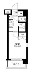 パレステュディオ大塚 4階1Kの間取り