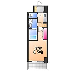 S-RESIDENCE堺blaze 1Kの間取図画像