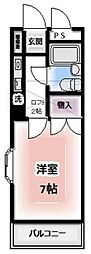 エステートガーデン所沢 1Kの間取図画像